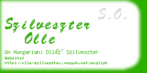 szilveszter olle business card